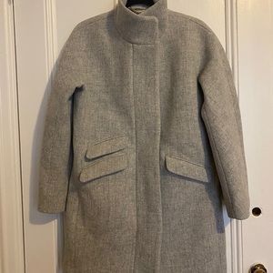 Like-new J. Crew Cocoon coat Italian stadium wool